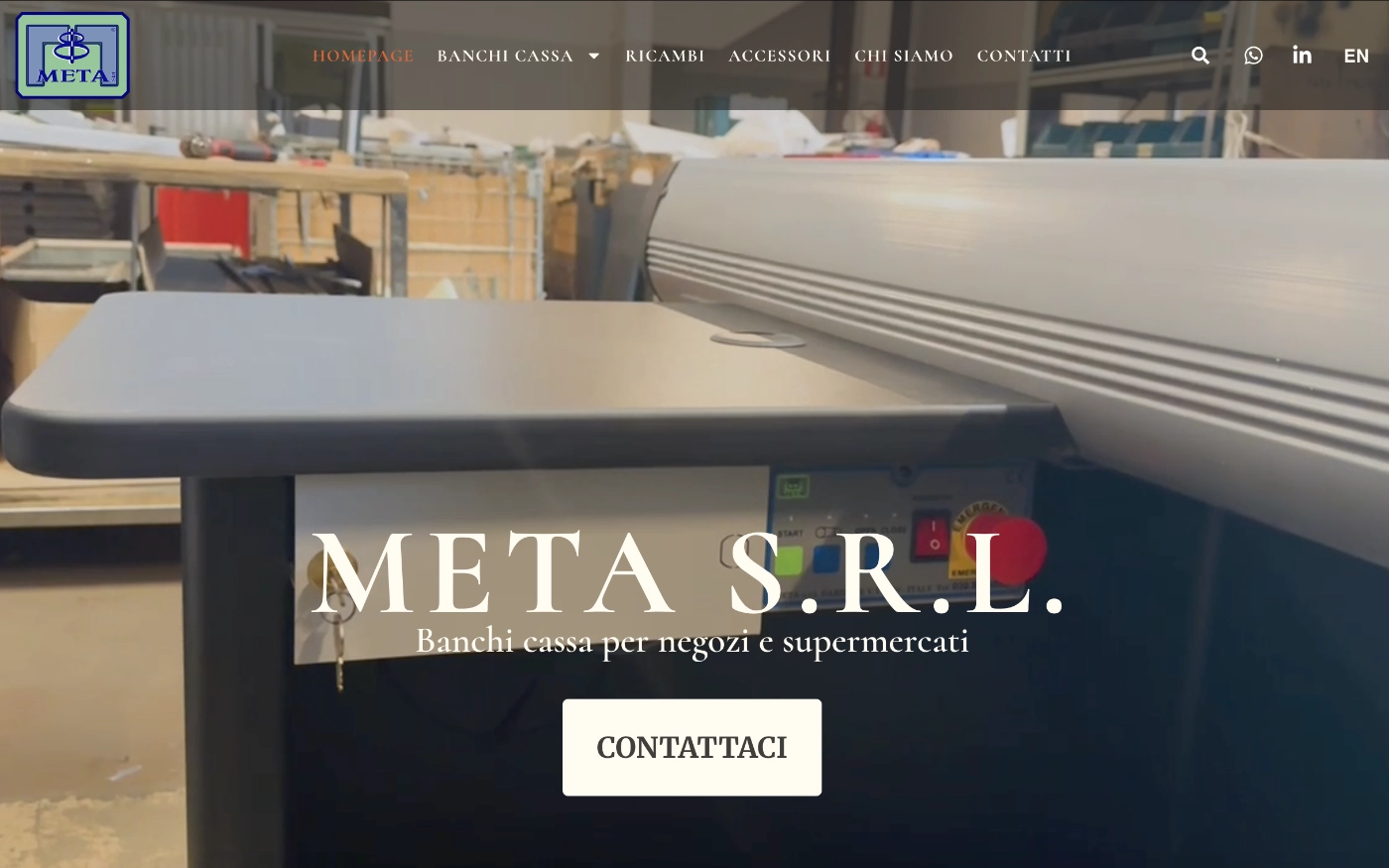 Homepage del sito banchicassa.eu, progetto web realizzato da MOONBAT